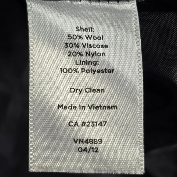 Womens Talbots Black & White Plaid Wool Blend Lined Pencil Mini Skirt Size 8 - Picture 4 of 8